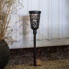 Kunststoff Solar Außenstrahler Schwarz, Amresh, 0,03W, 3000K LED, IP44