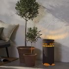 Kunststoff Außen Tischleuchte Braun, Aidan, 0,3W, 3000K LED, IP44