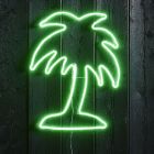 Metall Außenleuchte Grün, Palm tree, 9,6W, grün LED, IP44