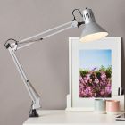 Metall Klemmspot Grau, Katharina, mit Schalter