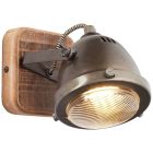 Holz Wandleuchte Braun, Elena