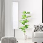 Papier Stehlampe Weiß, Octavio, mit Schalter