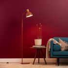 Landhaus Stehlampe Rot, Thalina, mit Schalter