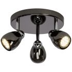 Metall Deckenleuchte Schwarz, Khadra, 3W, 3000K LED