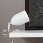 Kunststoff Klemmspot Weiß, Keke, mit Schalter