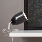 Kunststoff Klemmspot Schwarz, Keke, mit Schalter