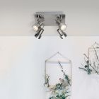 Moderne Deckenstrahler Chrom, Haven