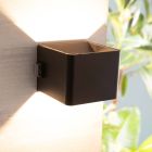 Moderne aufladbare Wandleuchte Schwarz, Puck, 4W, 3000K LED, IP44