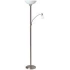 Moderne Leselampe Stehlampe Chrom, Bernd, mit Schalter