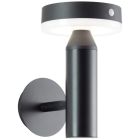 Metall Solar Außen Wandleuchte Schwarz, Kubilay, 3W, 4000K LED, IP44