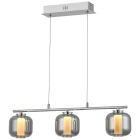 Design Pendelleuchte Chrom, Emmely, 17W, 3000K LED