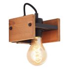 Holz Wandleuchte Braun, Rasha