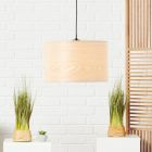 Holz Pendelleuchte Beige, Enna