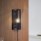 Industrielle Wandleuchte Schwarz, Esperanza