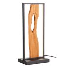 Landhaus Tischleuchte Braun, Raynor, 10W, 3000K LED, mit Schalter