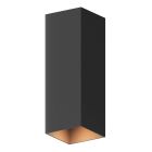 Schwarze Up down Wandleuchte Aluminium, Dion, 8W, 3000K LED, IP54