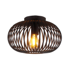 Industrielle Deckenleuchte Schwarz, Curvato