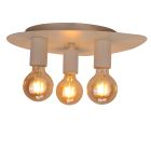 Metall Deckenstrahler Creme, Leilani