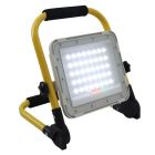 Gelbe Wiederaufladbare Arbeitsscheinwerfer Aluminium, Hilmi, 60W, 6500K LED, IP44, mit Schalter