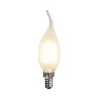 Dimmbare E14 LED Spitze kerze, 3w, weiß Glas, 2700k