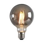 Dimmbare E27 LED Lampe, G95, 5W, Rauchglas, 2200K