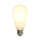 Dimmbare E27 Edison LED Lampe, ST58, 5W, Weiß Glas, 2700k