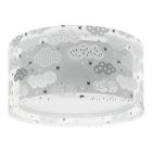 Graue Kinderzimmer Deckenleuchte Kunststoff, Clouds