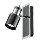 Nickel retro Deckenstrahler Stahl, Nicolas, mit Schalter