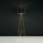 Goldene design Stehlampe Metall, Viola, mit Schalter