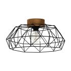 Holz Deckenlampe Schwarz, Joseline