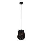 Papier Pendelleuchte Schwarz, Caine