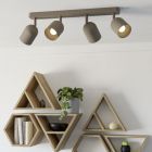 Braune vintage Deckenstrahler Stahl, Tjitte