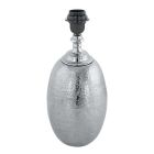 Nickel retro Tischlampe ohne Schirm Aluminium, Abdel, mit Schalter