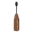 Holz Tischlampe ohne Schirm Braun, Noah, mit Schalter