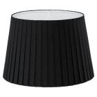 Schwarze Lampenschirm Noah, Stoff, klassisch