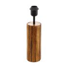 Holz Tischleuchte Braun, Jayvano, mit Schalter