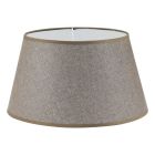 Braune Lampenschirm Noah, Stoff, ländlich