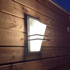 Anthrazit Außenleuchte Glas, Dae, IP44