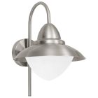 Silberne antik Außenleuchte Glas, Elayza, IP44