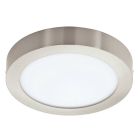 Nickel Smart Deckenleuchte Kunststoff, Geraldo, 16,5W, warm- bis kaltweiß einstellbare LED, IP44