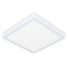 Weiße Deckenlampe Kunststoff, Geraldo, 17W, 3000K LED
