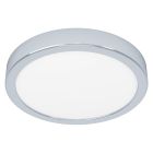 Chrom Badezimmer Deckenleuchte Kunststoff, Geraldo, 17W, 3000K LED, IP44