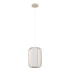 Beige industrielle Pendelleuchte Aluminium, Safira
