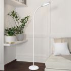 Weiße moderne Stehlampe Kunststoff, Querine, 5,5W, White Switch LED, 3-stufig dimmbar