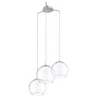 Chrom design Pendelleuchte Glas, Silvijn