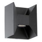 Anthrazit Außenleuchte Aluminium, Jeslynn, 3W, 3000K LED, IP44