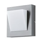 Silberne Außenleuchte Kunststoff, Mell, 4W, 3000K LED, IP44
