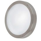 Silberne Außenleuchte Glas, Bob, IP44