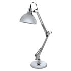 Chrom industrielle Schreibtischlampe Metall, Josha, mit Schalter