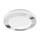 Chrom Deckenleuchte Kunststoff, Amina, 11W, 3000K LED, IP44